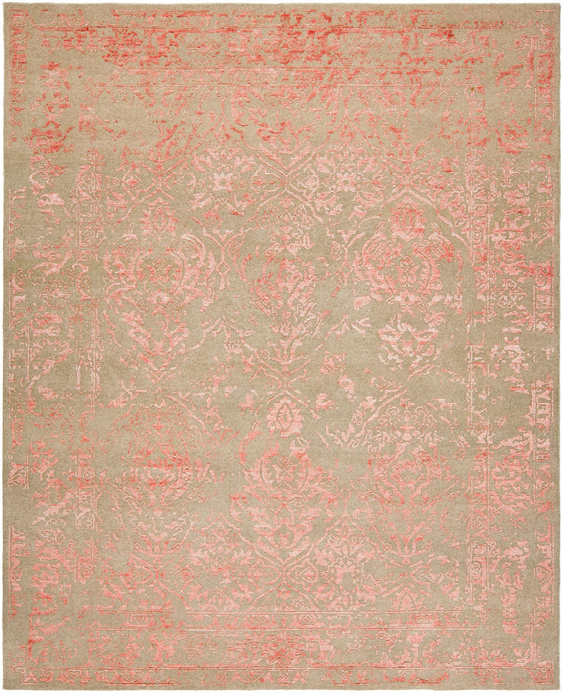 Mystique MY-6048 Grey - Pink Rug