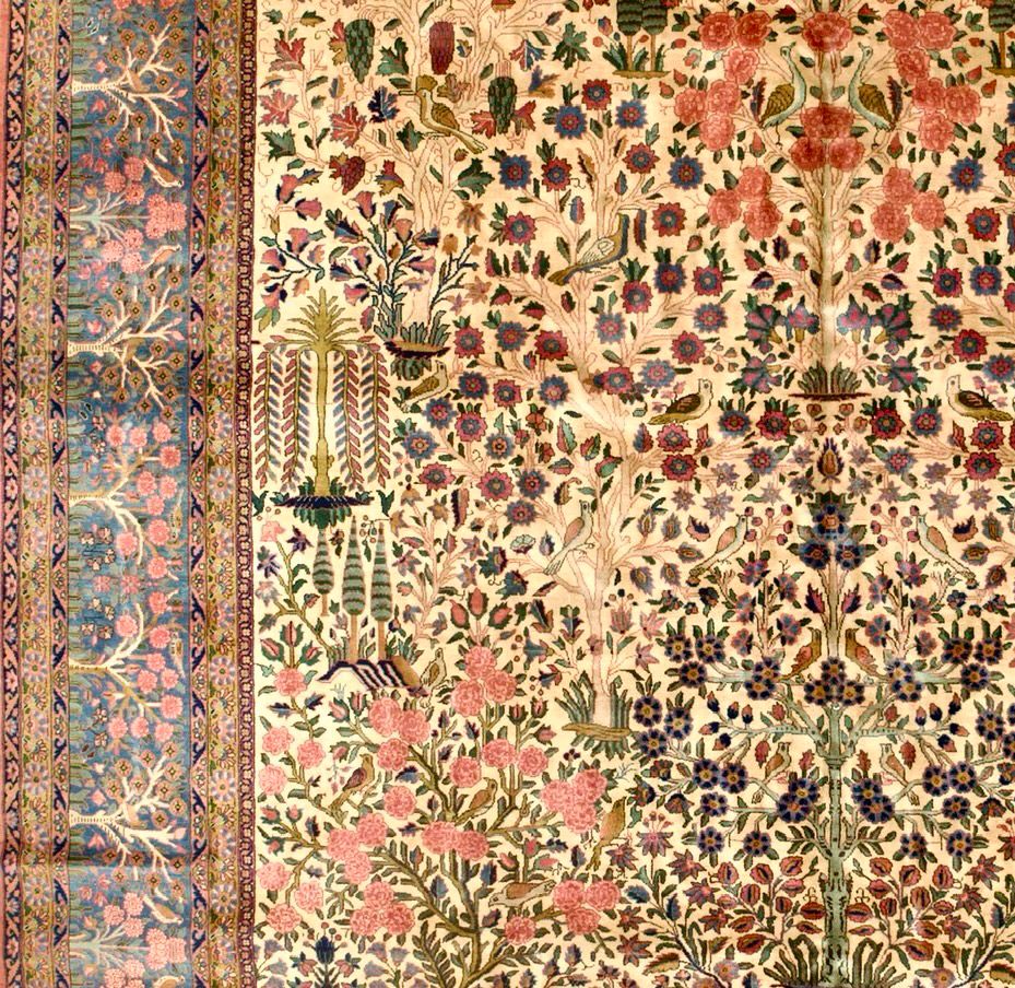 Antique Kashan Rug 11'2'' x 15'1''