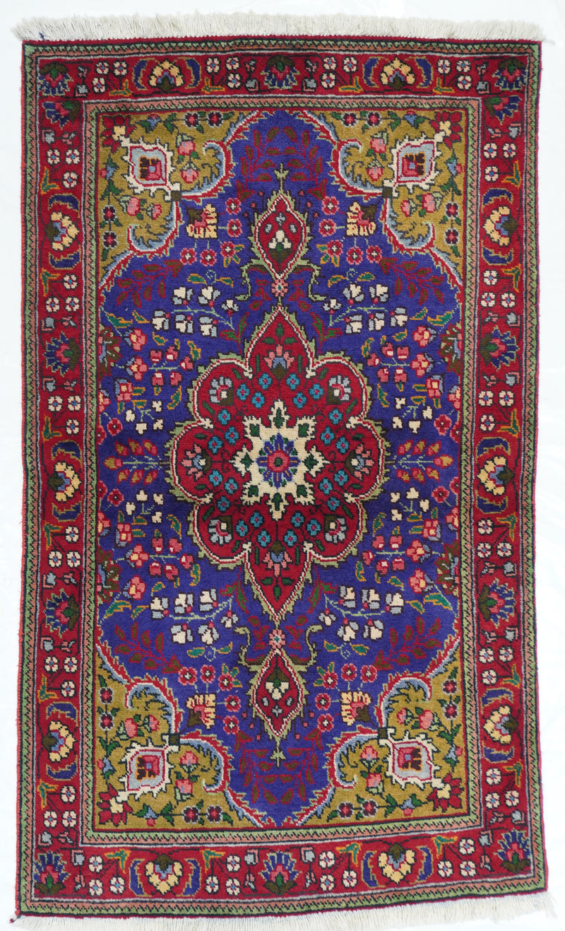 Persian Tabriz Wool on Cotton 3'2'' x 5'3''