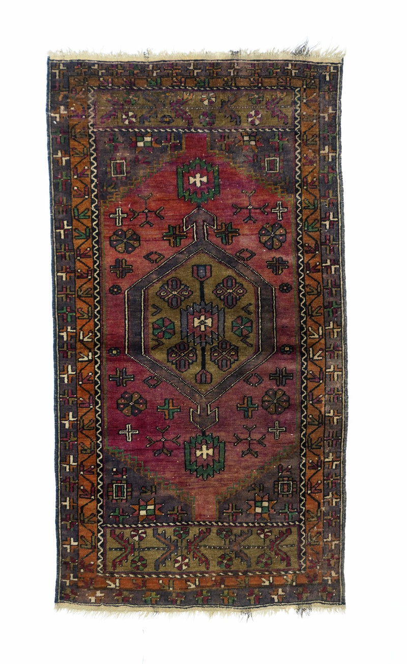 Turkish Tribal Wool on Cotton 3' x 5'7''