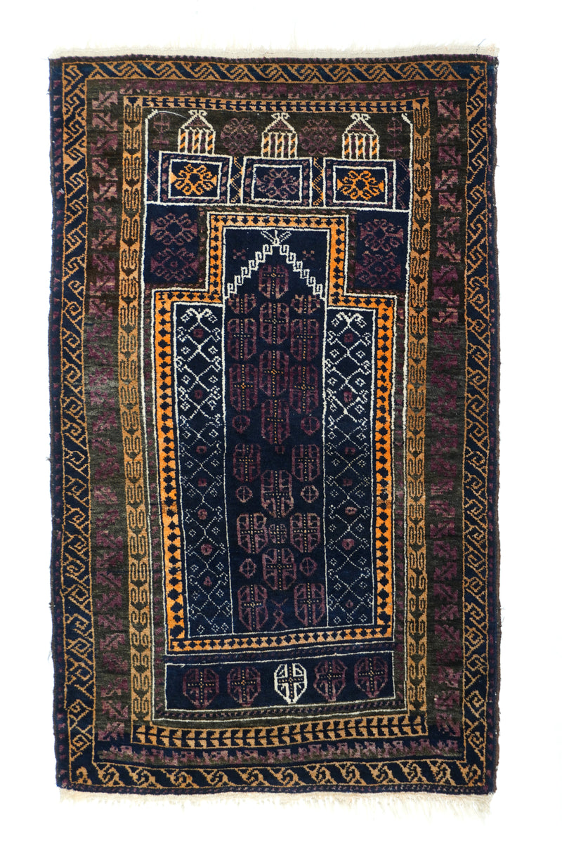Vintage Balouch Rugl 2'9'' x 4'6''