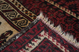 Antique Balouch Rug 3'3'' x 5'1''