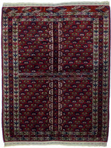 Antique Yamud Bokara Rug 3'5'' x 4'2''