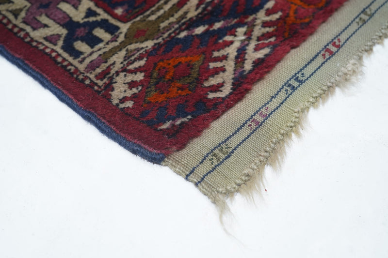 Antique Yamud Bokara Rug 3'5'' x 4'2''