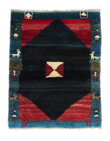 Persian Gabbe Wool on wool 3'8''x4'10''