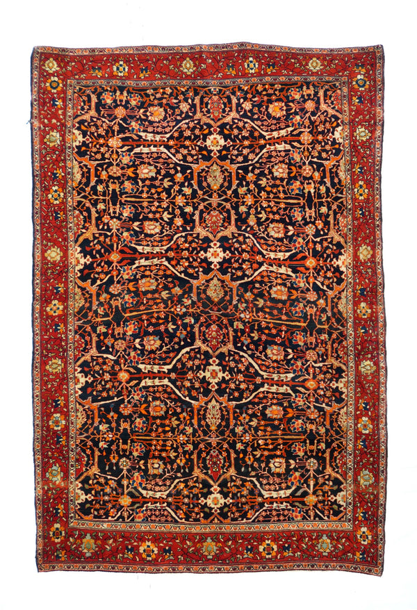 Iran Farahan Sarouk Wool on Cotton 4'2''x6'7''