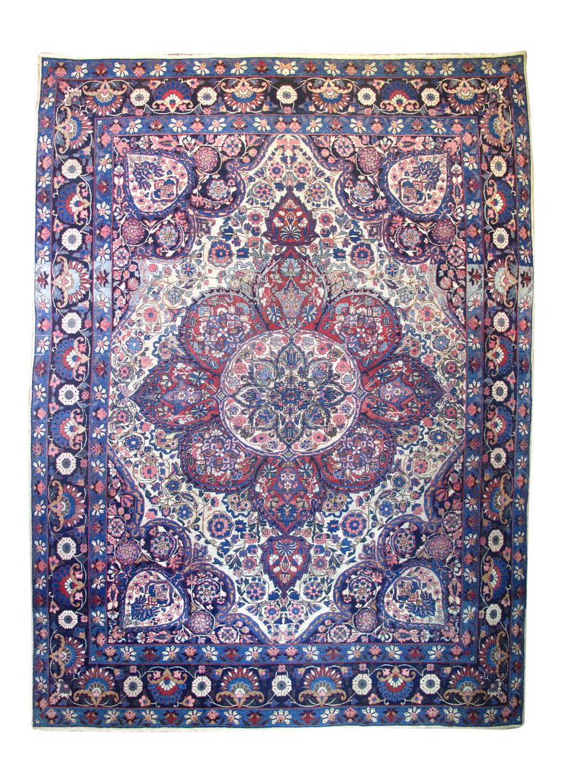 Antique Yazad Rug  9'6'' x 12'10''