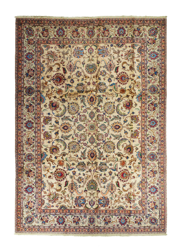 Semi Antique Persian Tabriz Rug