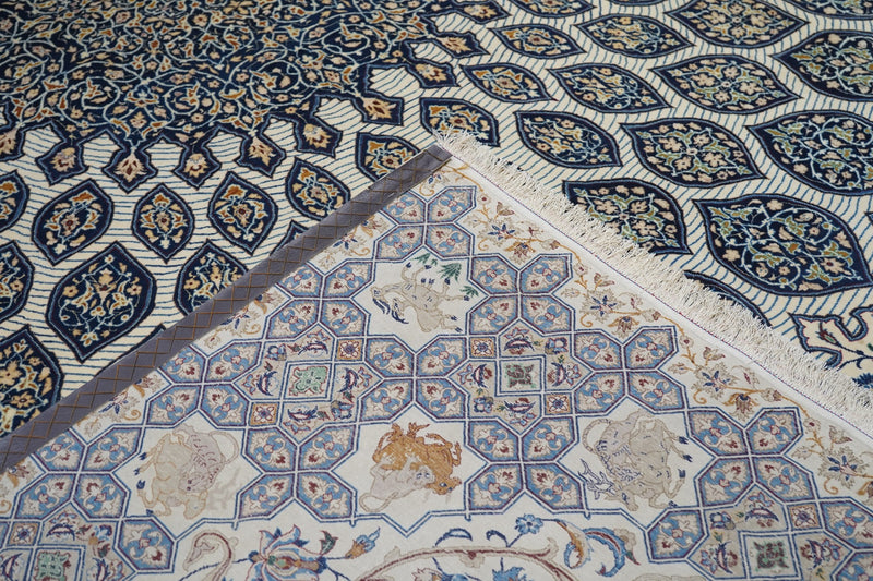 Vintage Isfahan Rug 7'4'' x 11'4''