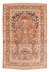 Iran Tabriz Haji Jalili Wool on Cotton 4'2''x5'8''