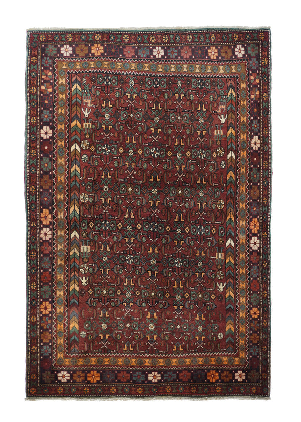 Persian Bidjar Wool on Cotton 4'1''x6'4''