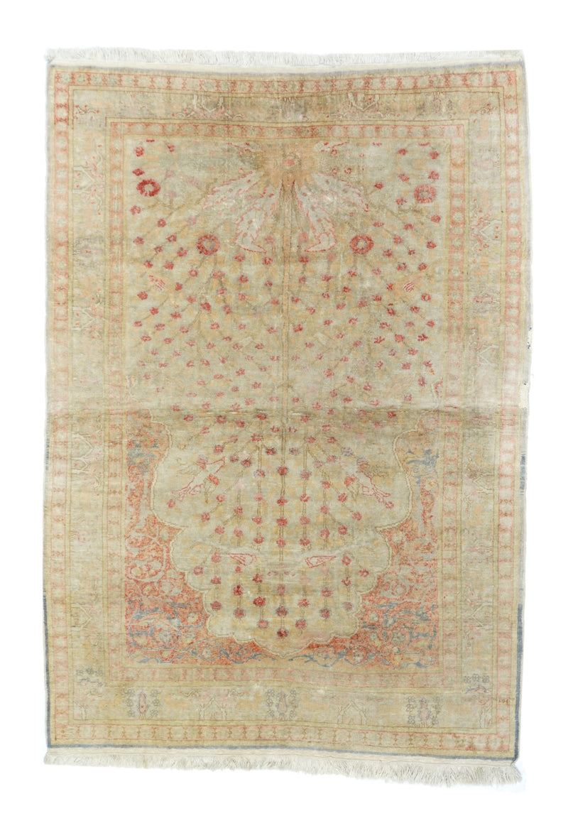Turkish Cotton Rug  4' x 5'8''