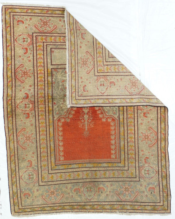 Antique Turkish Prayer 4'6'' x 5'9''