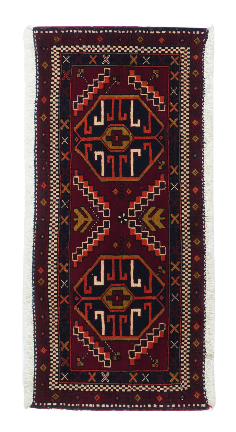 Shiraz Wool on Cotton 1'8'' x 3'10''