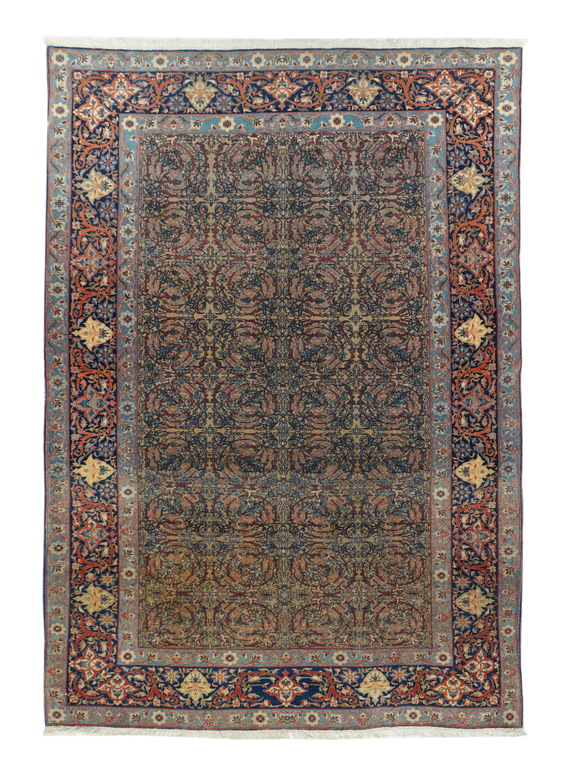 Antique Mohtasham Kashan Rug 4'7'' x 6'8''