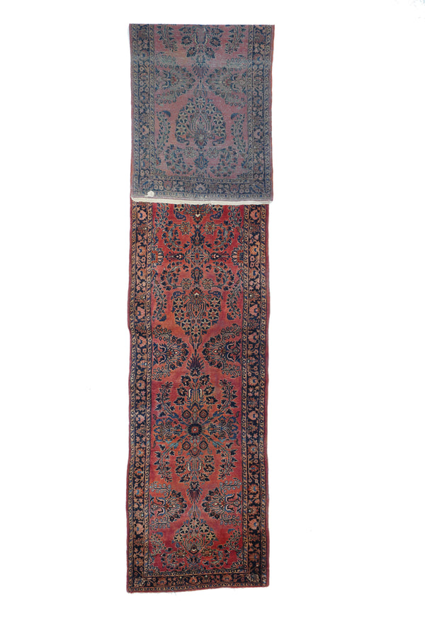 Antique Sarouk Rug 2'7'' x 13'4''