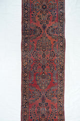 Antique Sarouk Rug 2'7'' x 13'4''