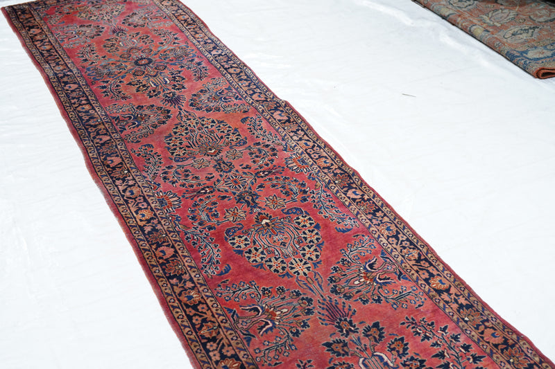 Antique Sarouk Rug 2'7'' x 13'4''