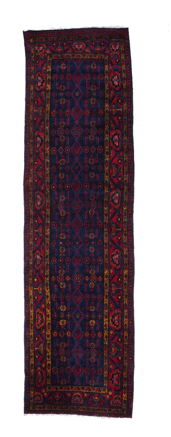 Iran Persian Hamadan Wool on Cotton 3'7''x12'9''