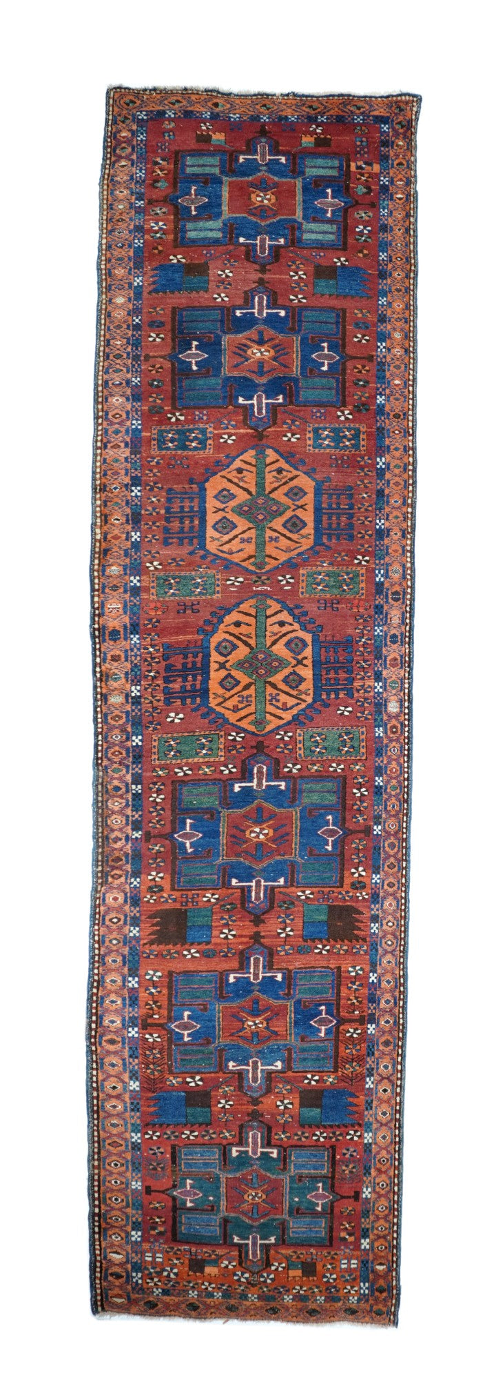 Antique Heriz Rug 3'4'' x 14'4''