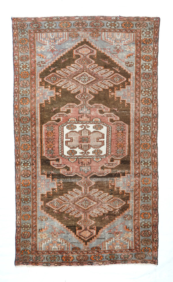 Persian Hamadan Wool on Cotton 4'1''x7'1''