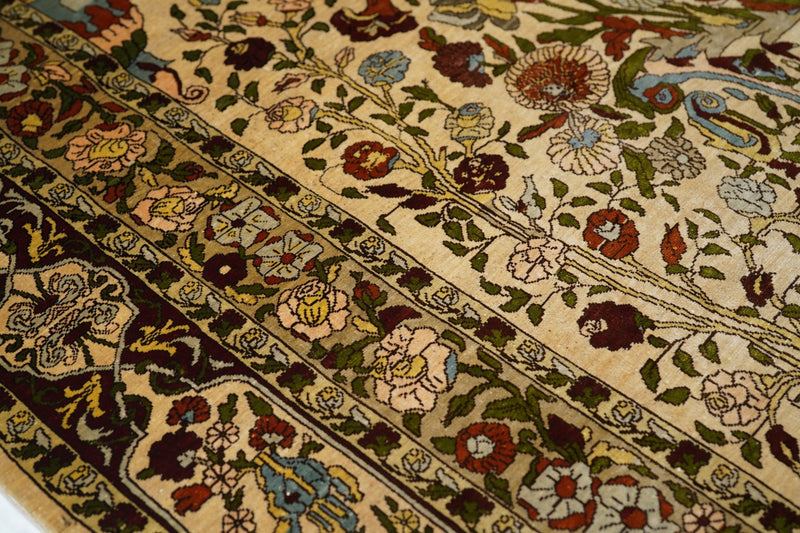 Turkish Silk on silk 3'5'' x 4'11''