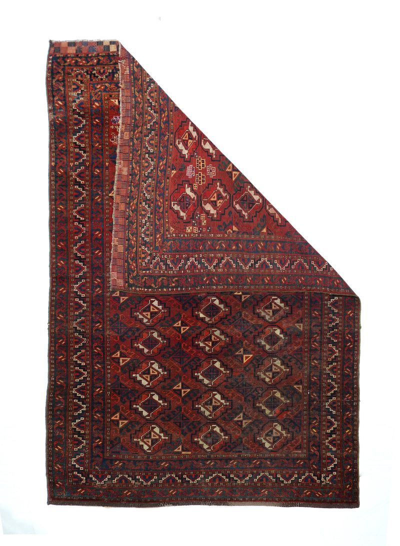 Vintage Afghan Rug 4'7'' x 6'9''