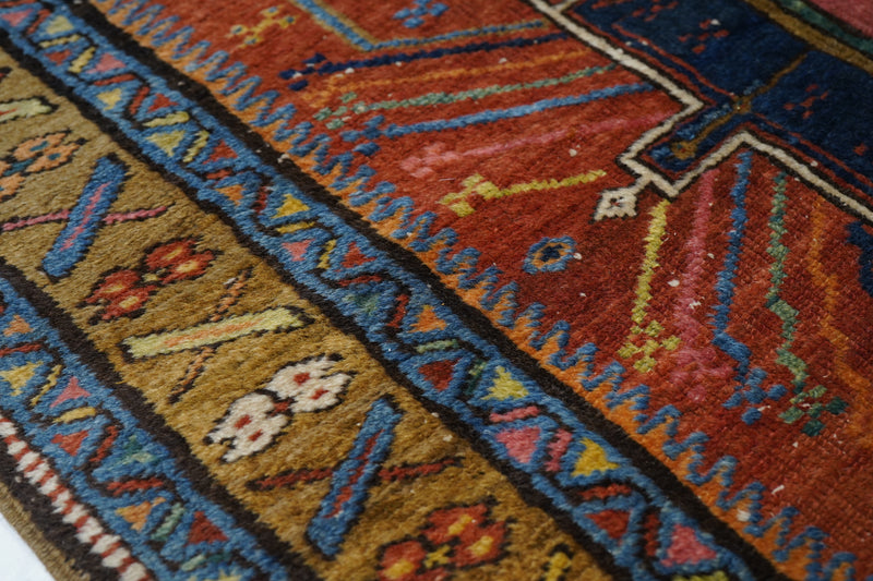 Antique Heriz Rug 3'5'' x 10'4''