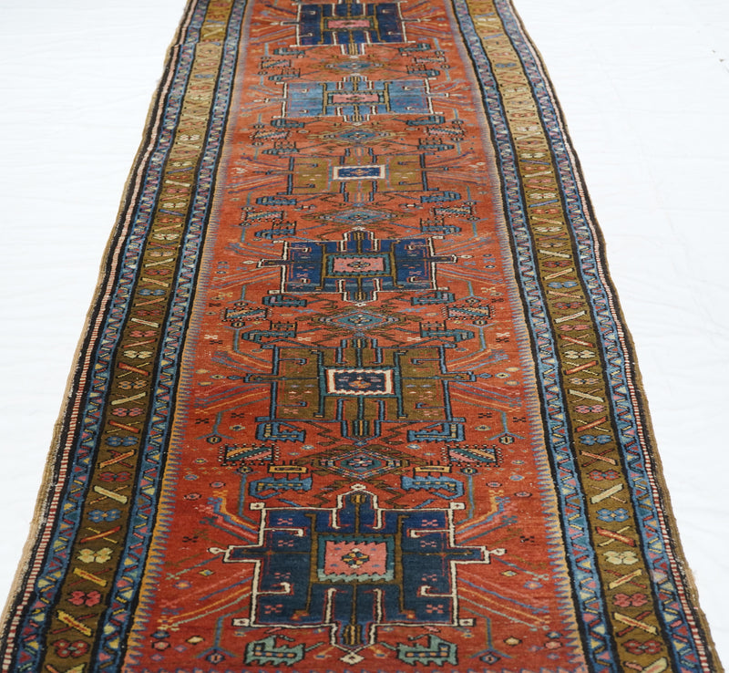 Antique Heriz Rug 3'5'' x 10'4''