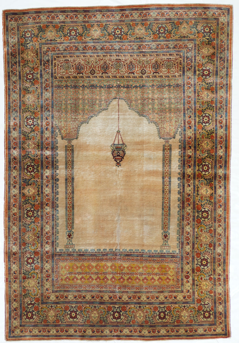 Antique Tabriz Rug 3'9'' x 5'8''