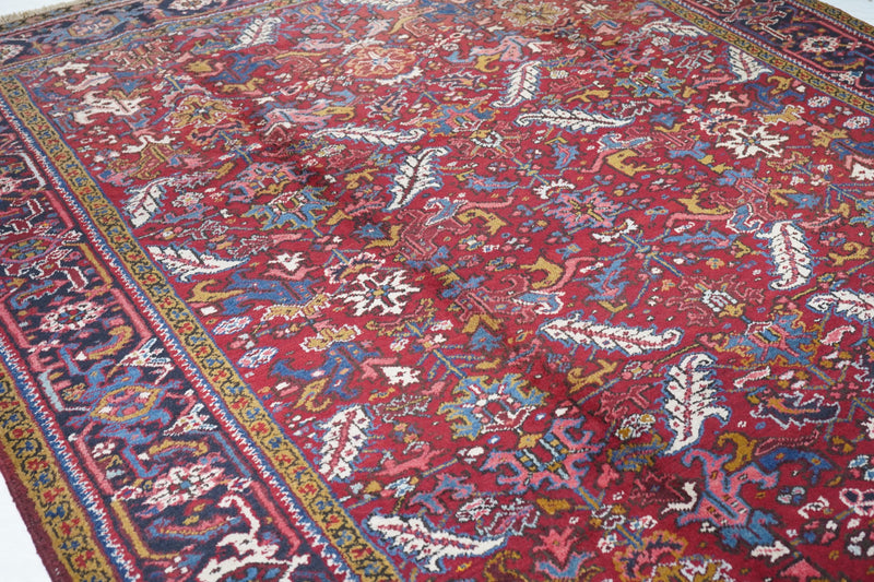 Persian Heriz Wool on Cotton 8' x 11'2''