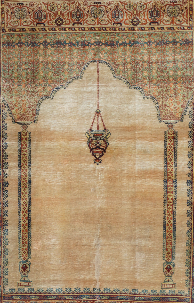 Antique Tabriz Rug 3'9'' x 5'8''