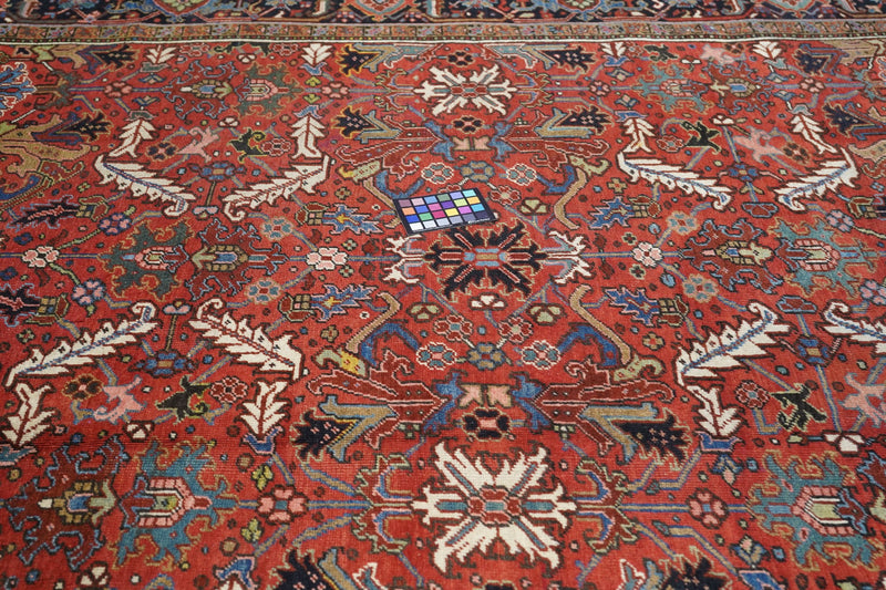 Persian Heriz Wool on Cotton 8'2'' x 11'2''