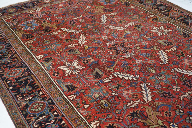 Persian Heriz Wool on Cotton 8'2'' x 11'2''