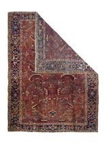 Persian Heriz Wool on Cotton 8' x 10'9''