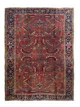 Persian Heriz Wool on Cotton 8'x10'9''