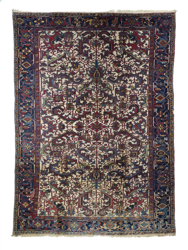 Persian Heriz Wool on Cotton 7'4'' x 10'5''