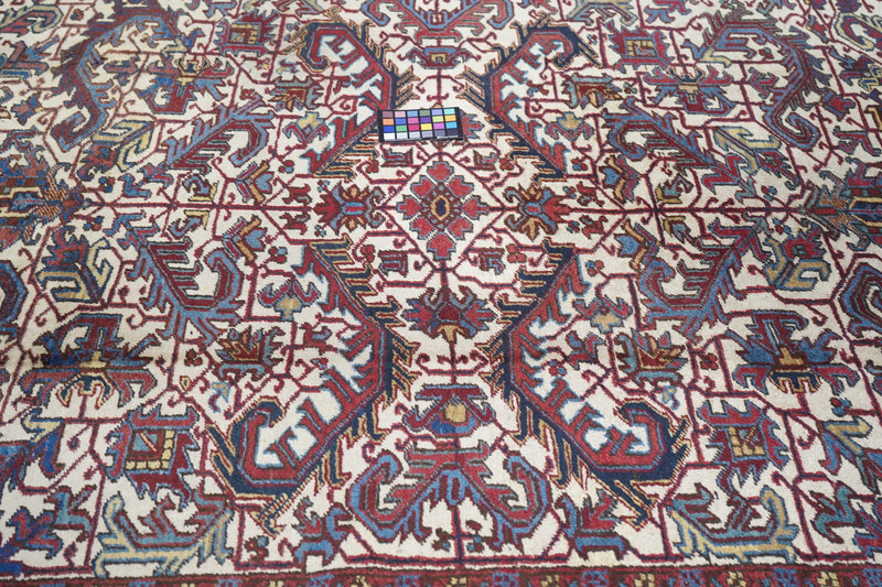 Persian Heriz Wool on Cotton 7'4'' x 10'5''