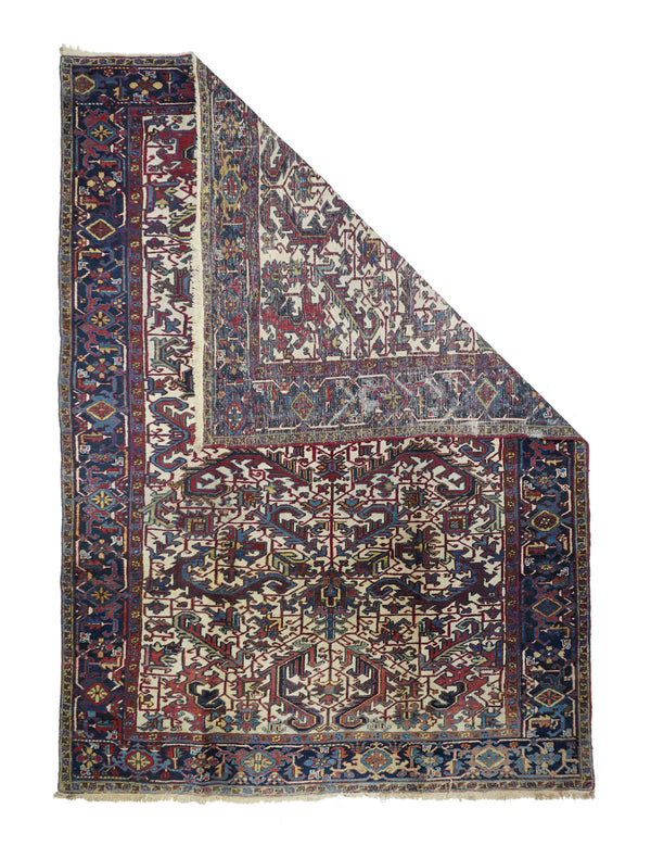 Persian Heriz Wool on Cotton 7'4''x10'5''