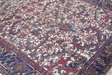 Persian Heriz Wool on Cotton 7'4'' x 10'5''