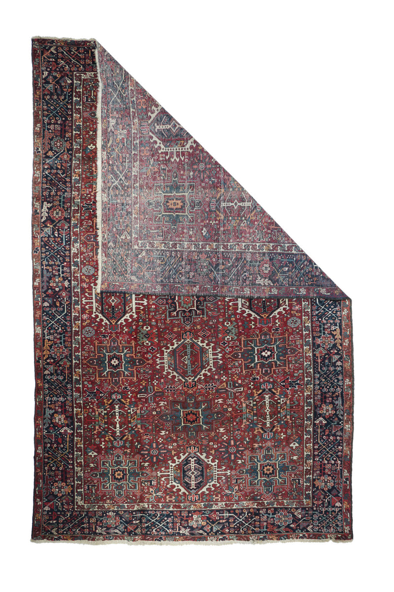 Persian Heriz Wool on Cotton 7'5''x11'2''