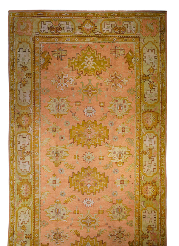 Antique Oushak Rug 10'5'' x 18'10''