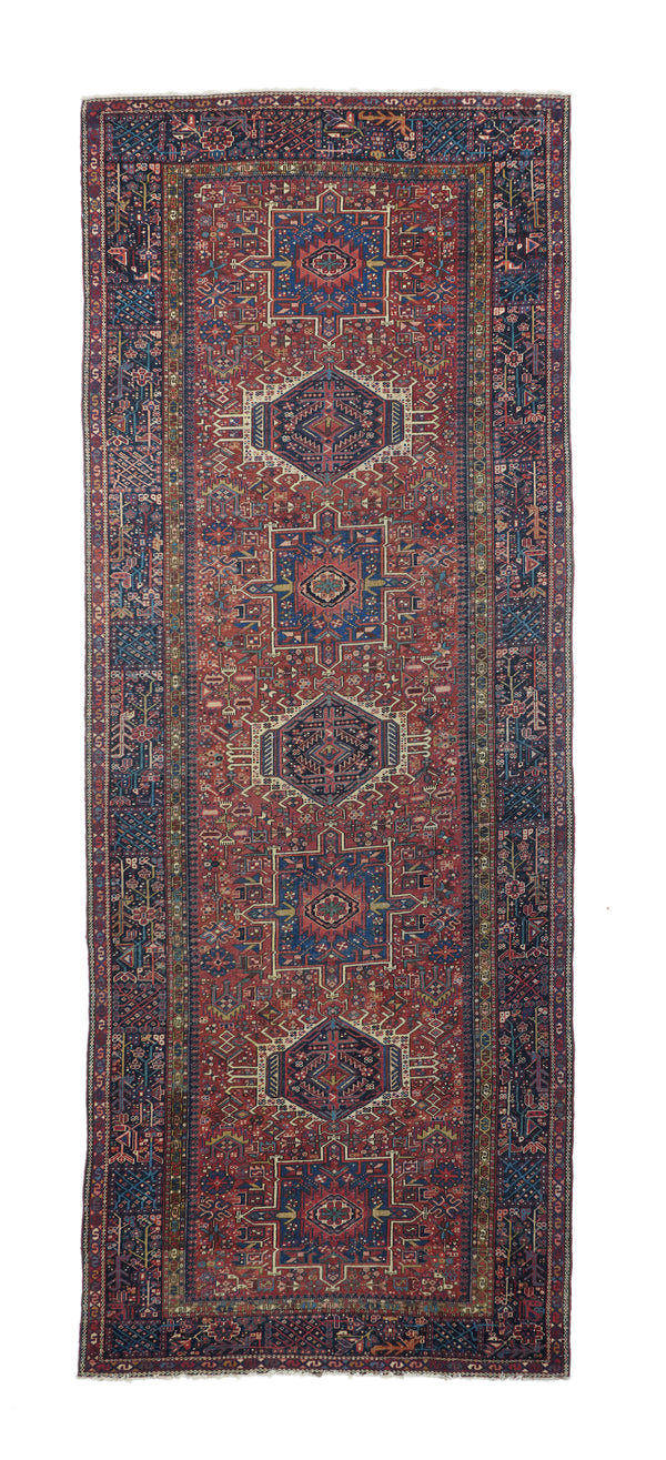 Karajeh Wool on Cotton 4'11''x13'