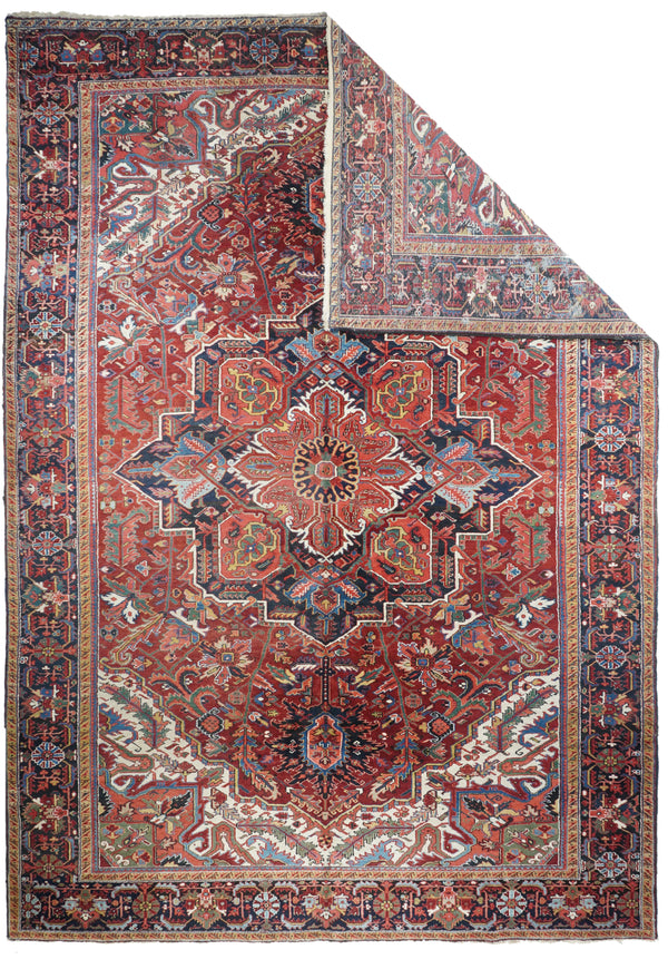 Antique Heriz Rug 9'6'' x 13'5''