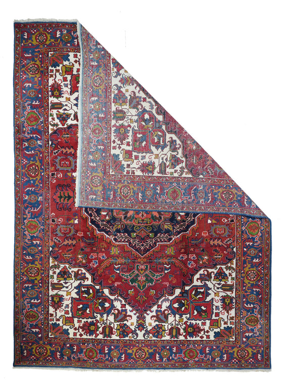 Persian Heriz Wool on Cotton 8'2'' x 11'