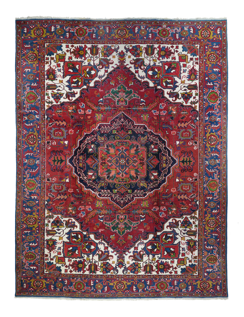 Persian Heriz Wool on Cotton 8'2'' x 11'