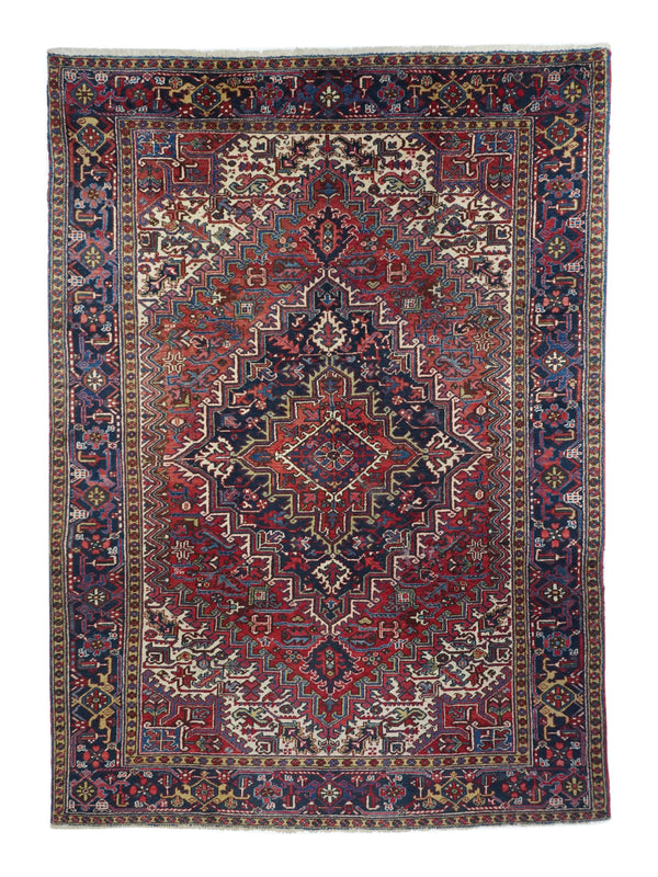 Persian Heriz Wool on Cotton 7'9''x11'2''