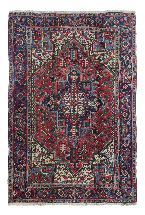Persian Heriz Wool on Cotton 6'7''x9'8''