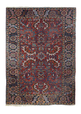 Persian Heriz Wool on Cotton 6'7''x9'