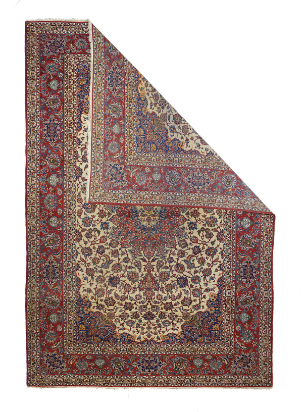Antique Isfahan Rug 7'3'' x 10'6''